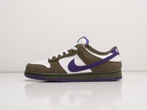 Nike SB Dunk Low White / Brown / Purple артикул 23315