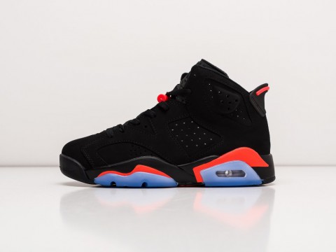 Nike Air Jordan 6 WMNS Black / Red / Blue артикул 23317