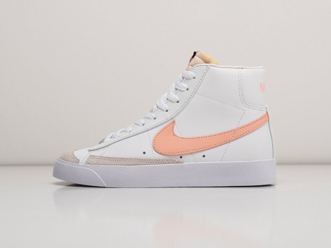 Женские кроссовки Nike Blazer Mid 77 WMNS White / Pink (36-40 размер) фото