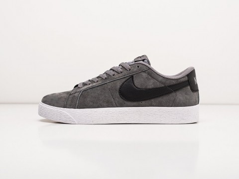 Мужские кроссовки Nike Blazer Low 77 Grey / Black / White - фото