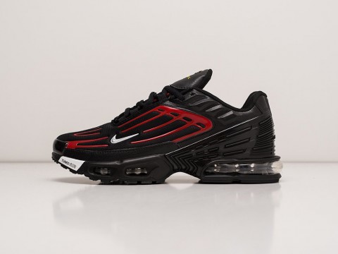 Мужские кроссовки Nike Air Max Plus 3 Black / Red / White (40-45 размер)