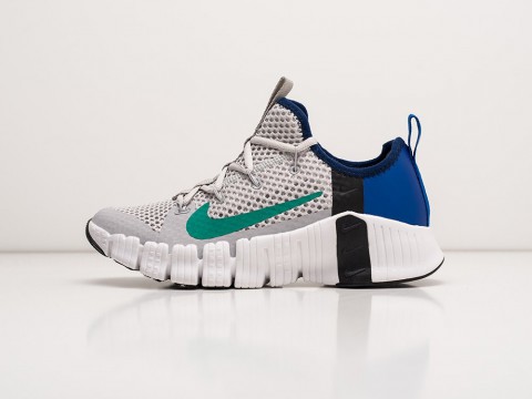 Мужские кроссовки Nike Free Metcon 4 Grey / Blue / White (40-45 размер) фото