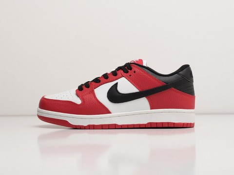 Мужские кроссовки Nike SB Dunk Low Red / White / Black - фото