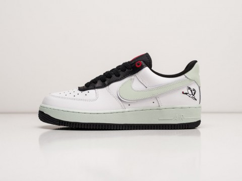 Мужские кроссовки Nike Air Force 1 Low Milky Stork White / Photon Dust / Black / Chile Red (40-45 размер)