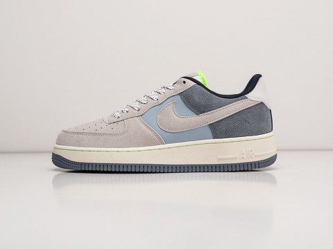 Мужские кроссовки Nike Air Force 1 Low Grey / Blue / White (40-45 размер)