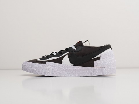 Мужские кроссовки Nike x Kaws x Sacai Blazer Low Brown / Black / White (40-45 размер) фото