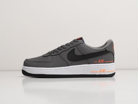 Nike Air Force 1 Low серые кожа мужские (40-45)