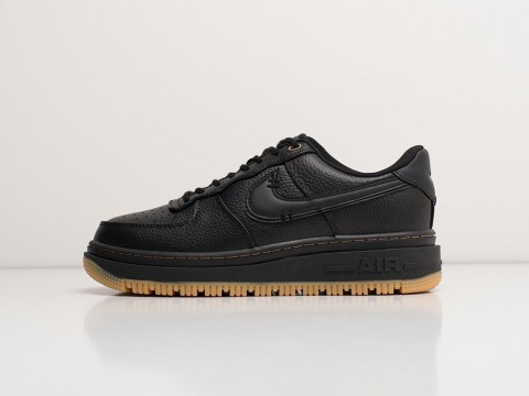 Женские кроссовки Nike Air Force 1 Luxe Low WMNS Black / Gum (36-40 размер) фото