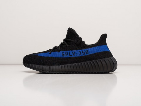 Мужские кроссовки Adidas Yeezy 350 Boost v2 Black / Blue (40-45 размер)