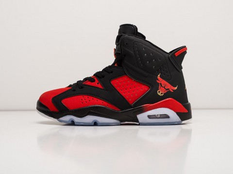 Nike Air Jordan 6 Black / Red артикул 23789