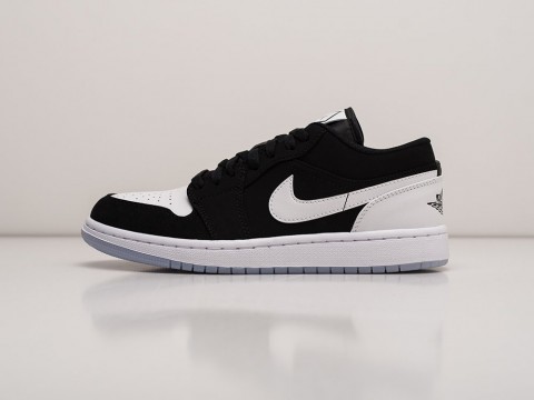 Мужские кроссовки Nike Air Jordan 1 Low Diamond Black / White (40-45 размер)