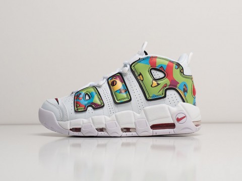Мужские кроссовки Nike Air More Uptempo White / Red / Green (40-45 размер)