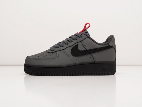 Женские кроссовки Nike Air Force 1 Low WMNS Grey / Black / Red (36-40 размер)