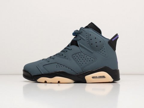 Nike Air Jordan 6 Blue / Black / Beige артикул 23887