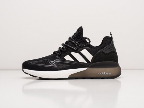 Мужские кроссовки Adidas ZX 2K Boost Black / White - фото