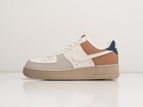 Nike Air Force 1 Low White / Grey / Brown артикул 24065