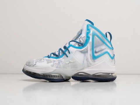 Мужские кроссовки Nike Lebron XIX Space Jam White / Blue (40-45 размер) фото