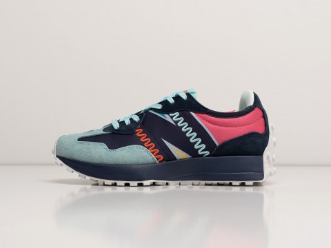 New Balance 327 Pensole WMNS Navy / Grey / Pink артикул 24095