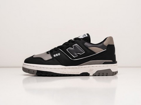 Мужские кроссовки New Balance 550 Black / White / Grey (40-45 размер) фото
