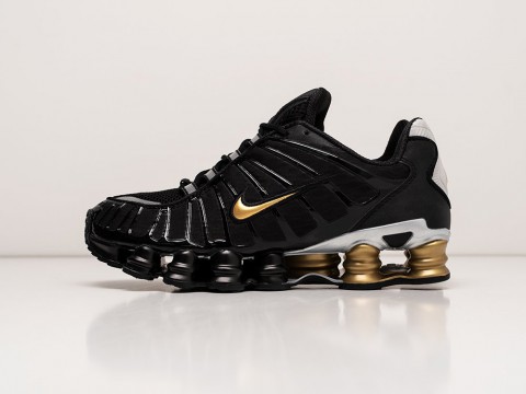 Мужские кроссовки Nike Shox TL Black / Gold - фото