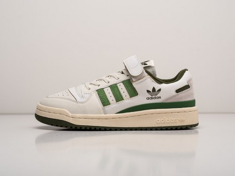 Мужские кроссовки Adidas Forum Low White / Green (40-45 размер)