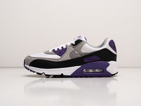 Nike Air Max 90 White / Grey / Black / Purple артикул 24266