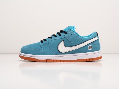 Nike SB Dunk Low Club 58 Gulf WMNS Blue Chill / Safety Orange / Black / White артикул 24279