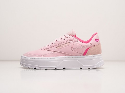 Женские кроссовки Reebok Club C Double GEO WMNS розовые Женские кроссовки Reebok Club C Double GEO WMNS розовые