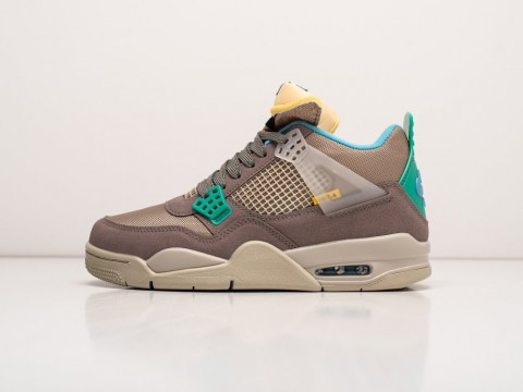 Nike Air Jordan 4 x UNION LA Taupe Haze серые замша мужские (40-45)