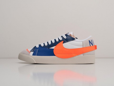 Мужские кроссовки Nike Blazer Low 77 Jumbo White / Blue / Orange - фото