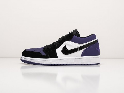 Nike Air Jordan 1 Low Court Purple WMNS разноцветные кожа женские (36-40)