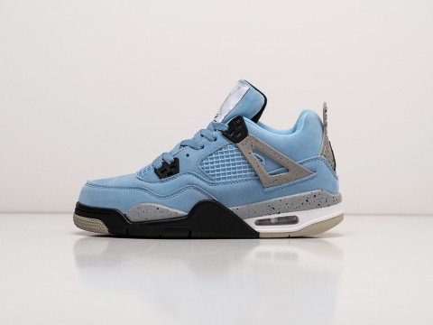 Женские кроссовки Nike Air Jordan 4 Retro University Blue WMNS голубые Женские кроссовки Nike Air Jordan 4 Retro University Blue WMNS голубые