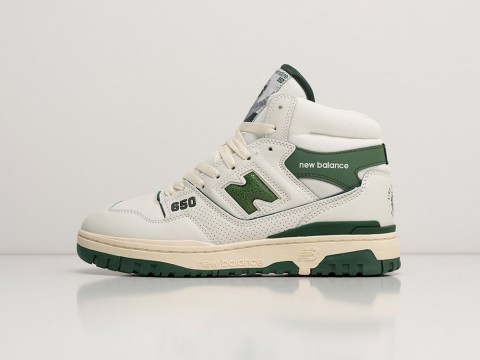 Мужские кроссовки New Balance 650 Aime Leon Dore White Green белые Мужские кроссовки New Balance 650 Aime Leon Dore White Green белые