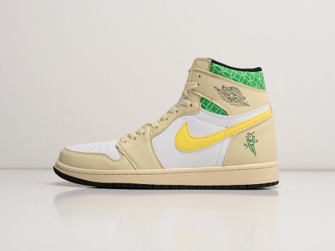 Nike Air Jordan 1 White / Beige / Green / Yellow