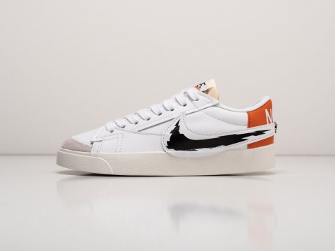 Nike Blazer Low 77 Jumbo WMNS White / Black / Orange артикул 24967