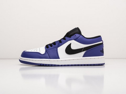 Nike Air Jordan 1 Low White / Royal Blue / Black артикул 24973