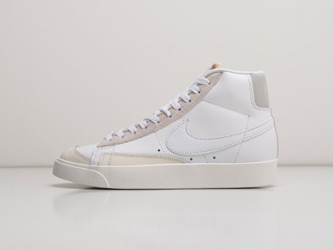 Nike Blazer Mid 77 белые кожа мужские (40-45)