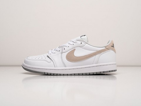 Nike Air Jordan 1 Low White / Beige / Grey артикул 25056