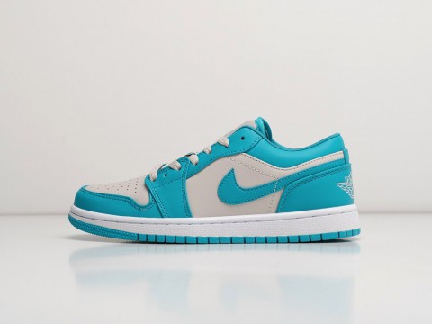 Nike Air Jordan 1 Low Tropical Teal WMNS бежевые кожа женские (36-40)