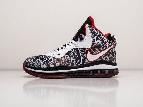 Nike Lebron 7 Graffiti White / University Red / Black артикул 25162