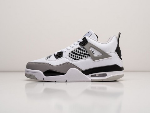 Nike Air Jordan 4 Retro WMNS White / Grey / Black артикул 25196