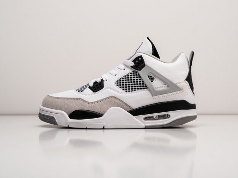 Nike Air Jordan 4 Retro белые кожа мужские (40-45)