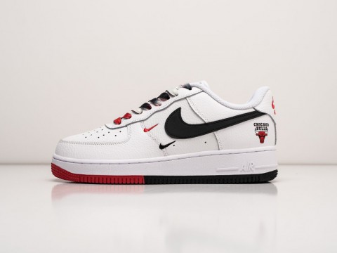 Nike Air Force 1 Low Chicago Bulls White / Black / Red артикул 25279