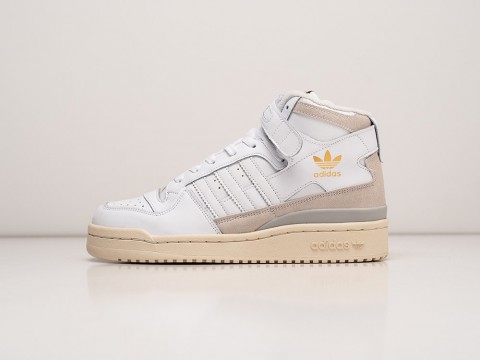 Adidas Forum 84 High «Gold Foil» WMNS белые кожа женские (36-40)