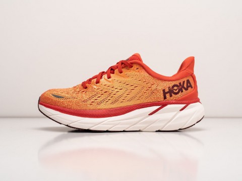 Мужские кроссовки Hoka Clifton 8 оранжевые Мужские кроссовки Hoka Clifton 8 оранжевые