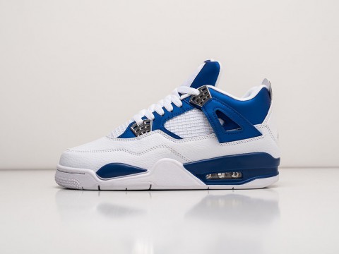 Nike Air Jordan 4 Retro White / Blue артикул 25489