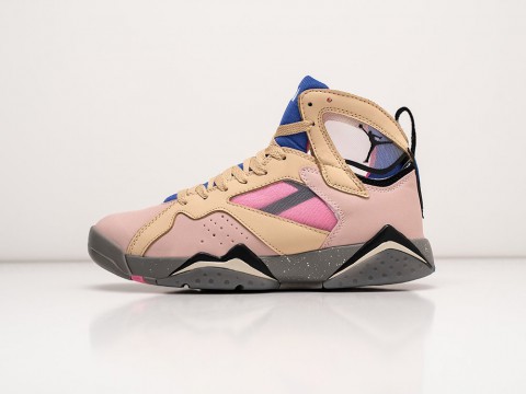 Мужские кроссовки Nike Air Jordan 7 Retro Sapphire бежевые Мужские кроссовки Nike Air Jordan 7 Retro Sapphire бежевые