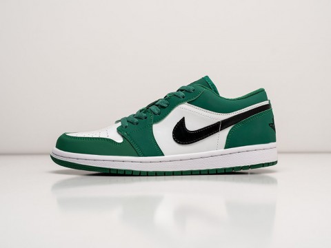 Nike Air Jordan 1 Low Green / White / Black артикул 25662