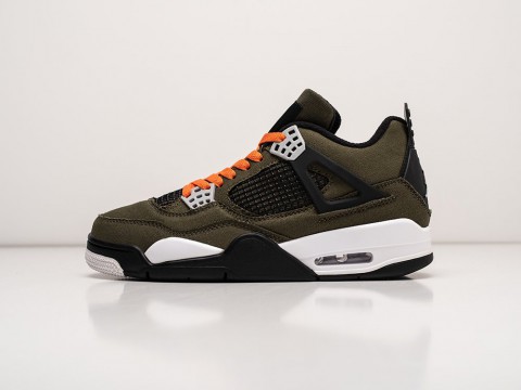 Мужские кроссовки Nike Air Jordan 4 Retro Olive Canvas зеленые Мужские кроссовки Nike Air Jordan 4 Retro Olive Canvas зеленые