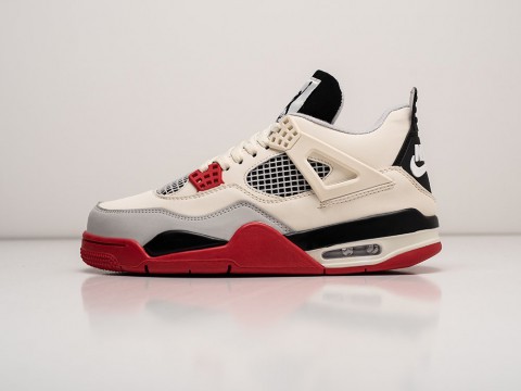 Мужские кроссовки Nike Air Jordan 4 Retro бежевые Мужские кроссовки Nike Air Jordan 4 Retro бежевые